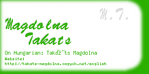 magdolna takats business card
